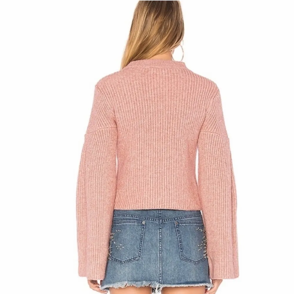 64. ENDLESS ROSE Pink Bell Sleeve Sweater small Revolve - Image 3