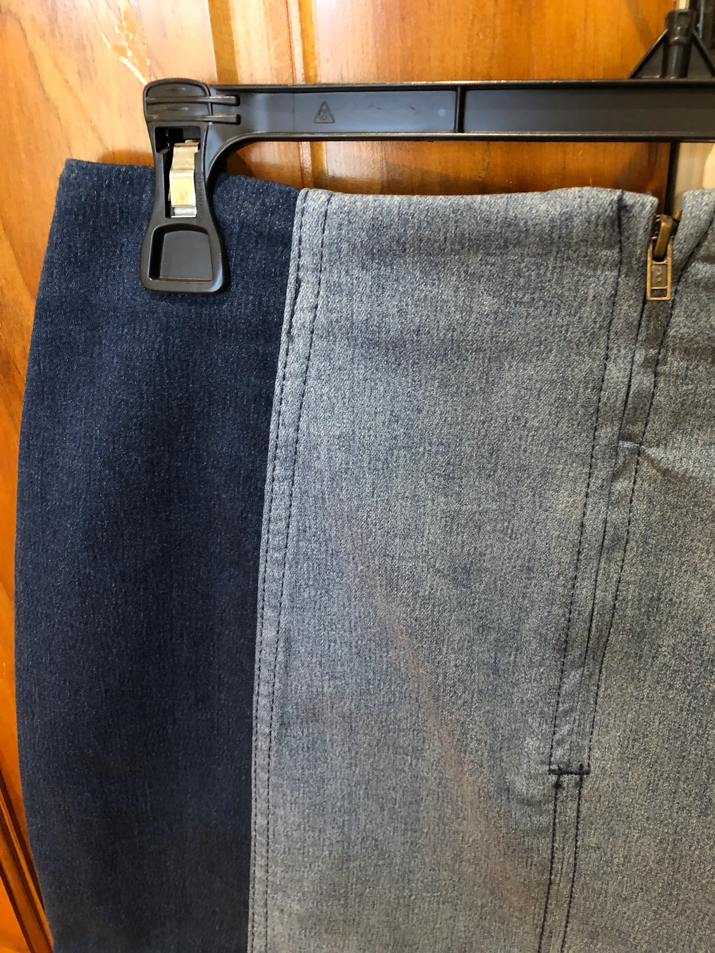 Two-Tone Denim Skirt - Image 6