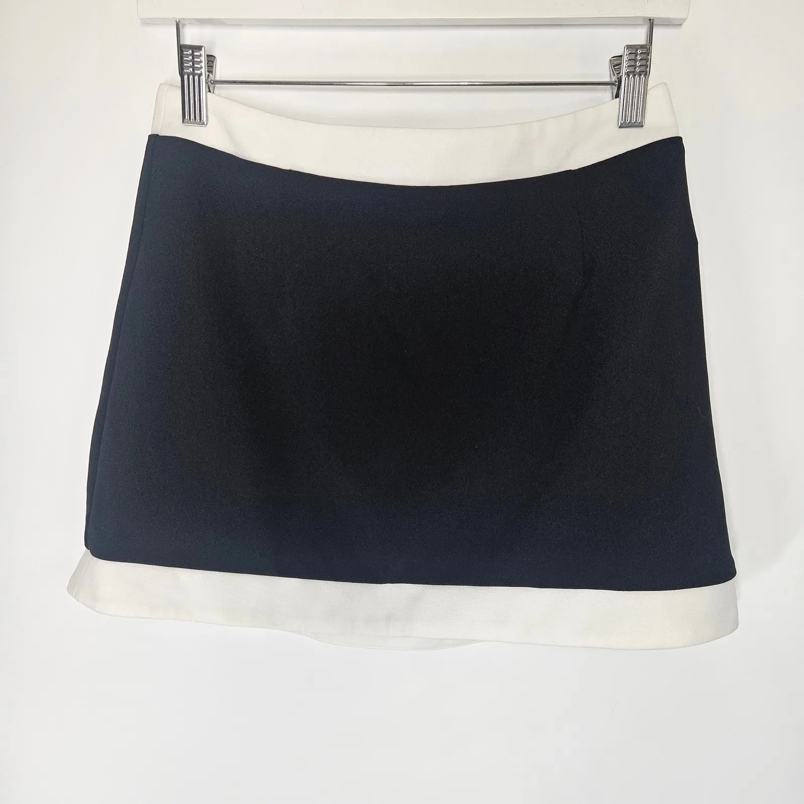 More‎ to Come Jeyne Mini Skirt in Black & White Small NEW - Image 8