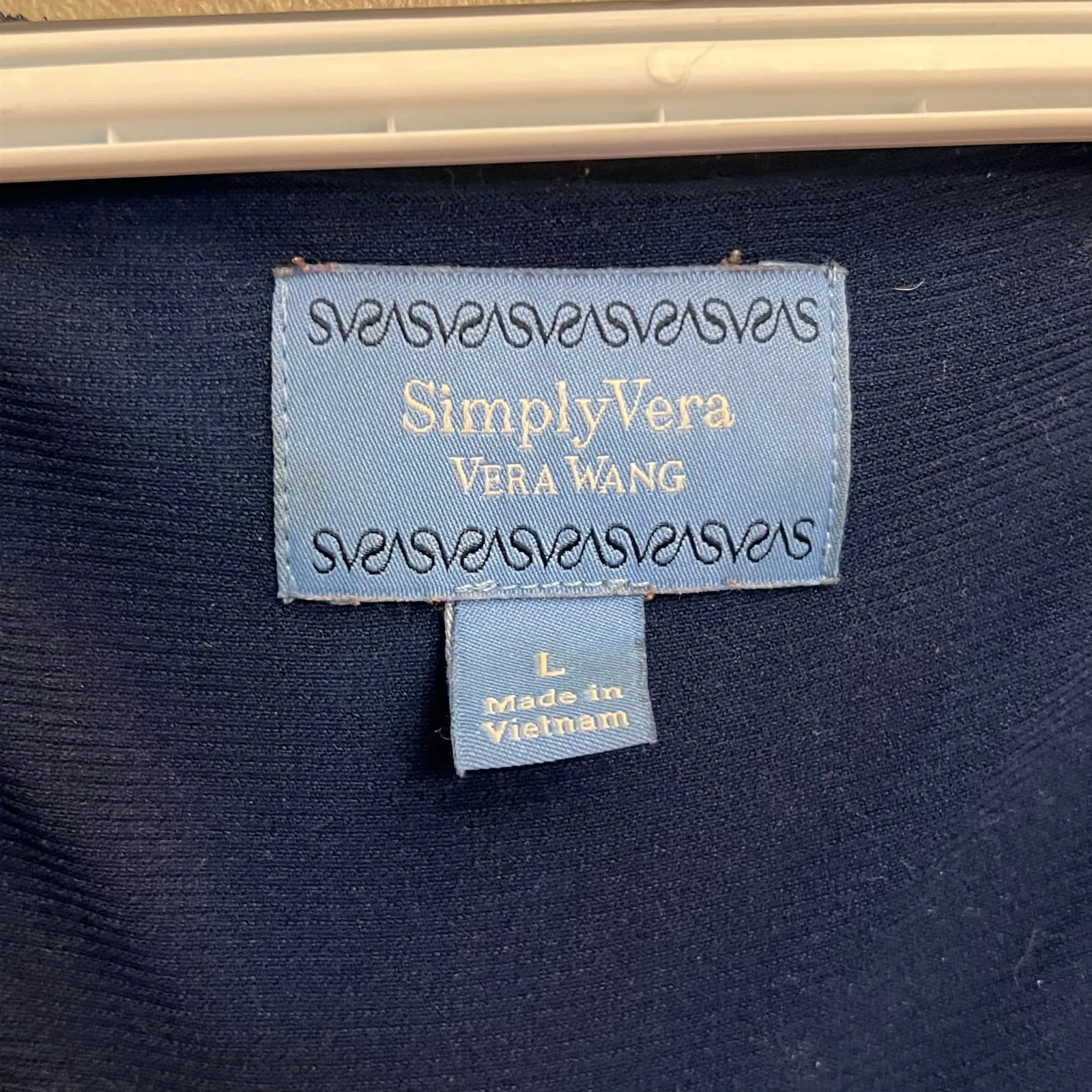 Simply Vera Wang Blue Floral Dress Size L - Image 3