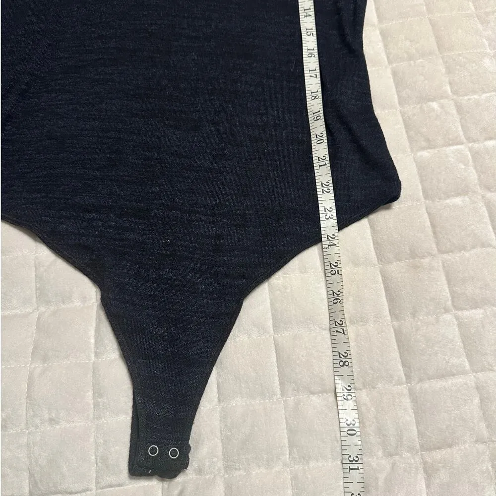 Abercrombie & Fitch Deep V-Neck Body Suit Size XL Long-Sleeve Black NWT - Image 7