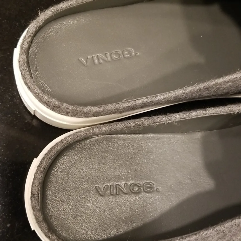 💕VINCE💕 Blair Sneaker Mule Backless Slip On ~ Heather Grey Mohair 8.5 NWOT - Image 9