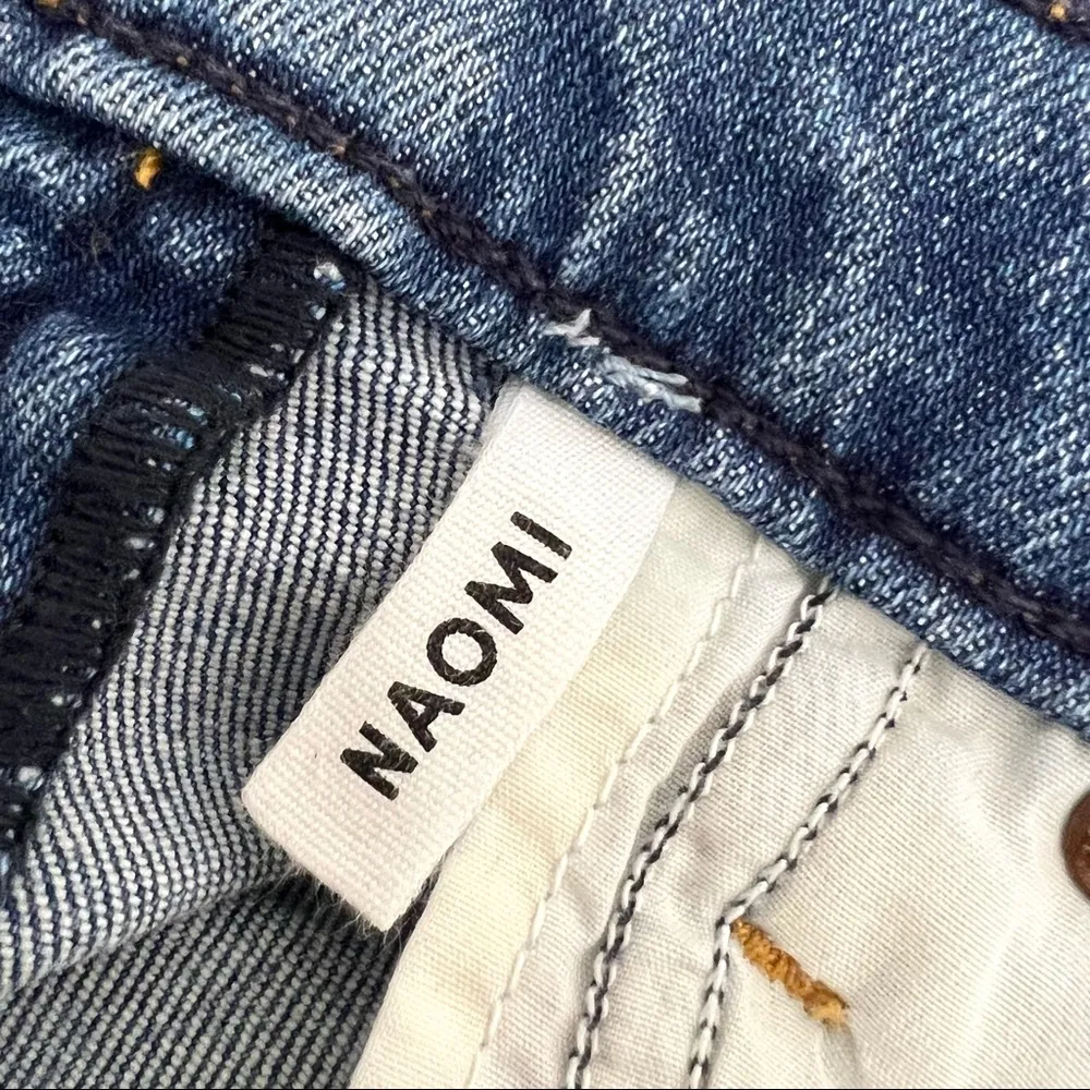 GRLERND Naomi High Waist  Straight Leg Jeans In I will Survive Blue Size 24 - Image 9