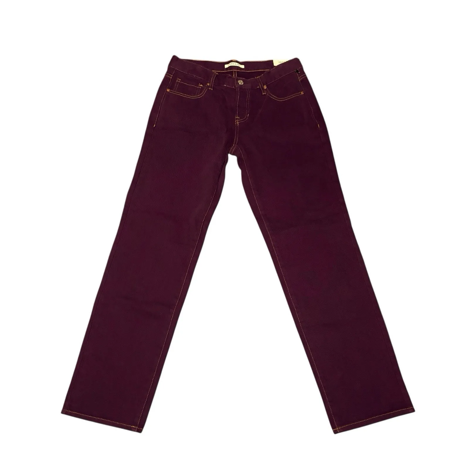 Pacsun Women's Size 27 Jeans Purple Denim Button Fly Low Rise Straight NEW - Image 7