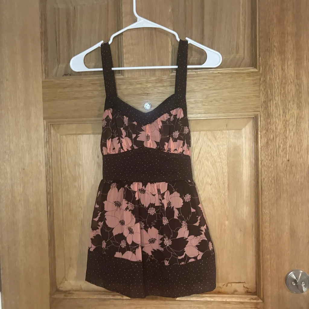 Mixit women’s intage Side Zipper Floral Top Small 90’s Coquette‎ Cottage - Image 2