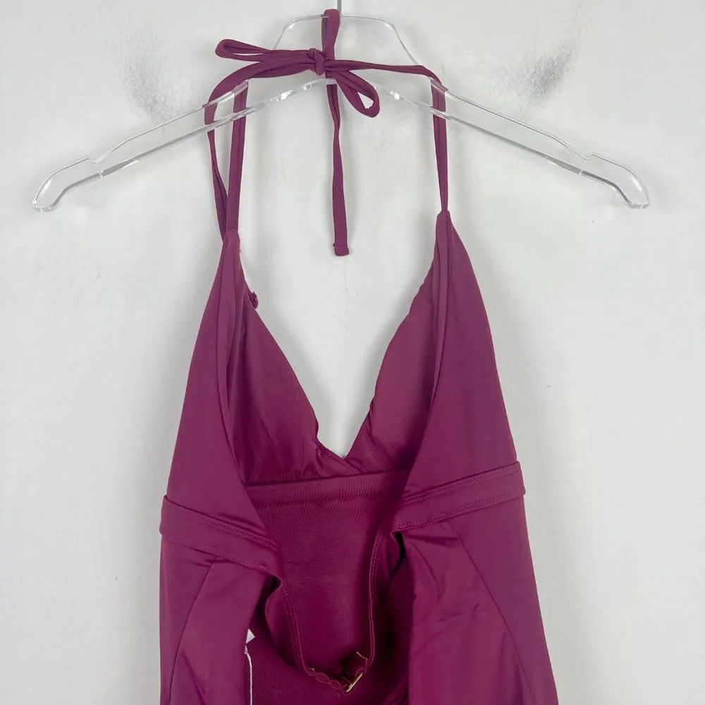 NWT Andie Swim The Lagos One Piece Swimsuit Flat Plum Size Large L NEW - Image 7
