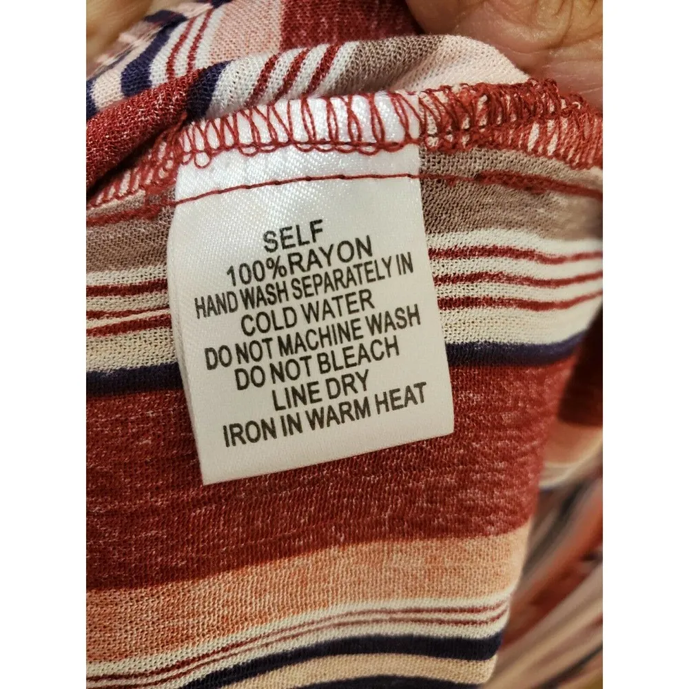 American Thread Women's Multicolor Rayon Sleeveless V - Image 10