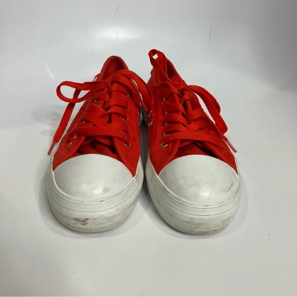 Rocketdog bright red platform Sneakers retro style size 8 - Image 2
