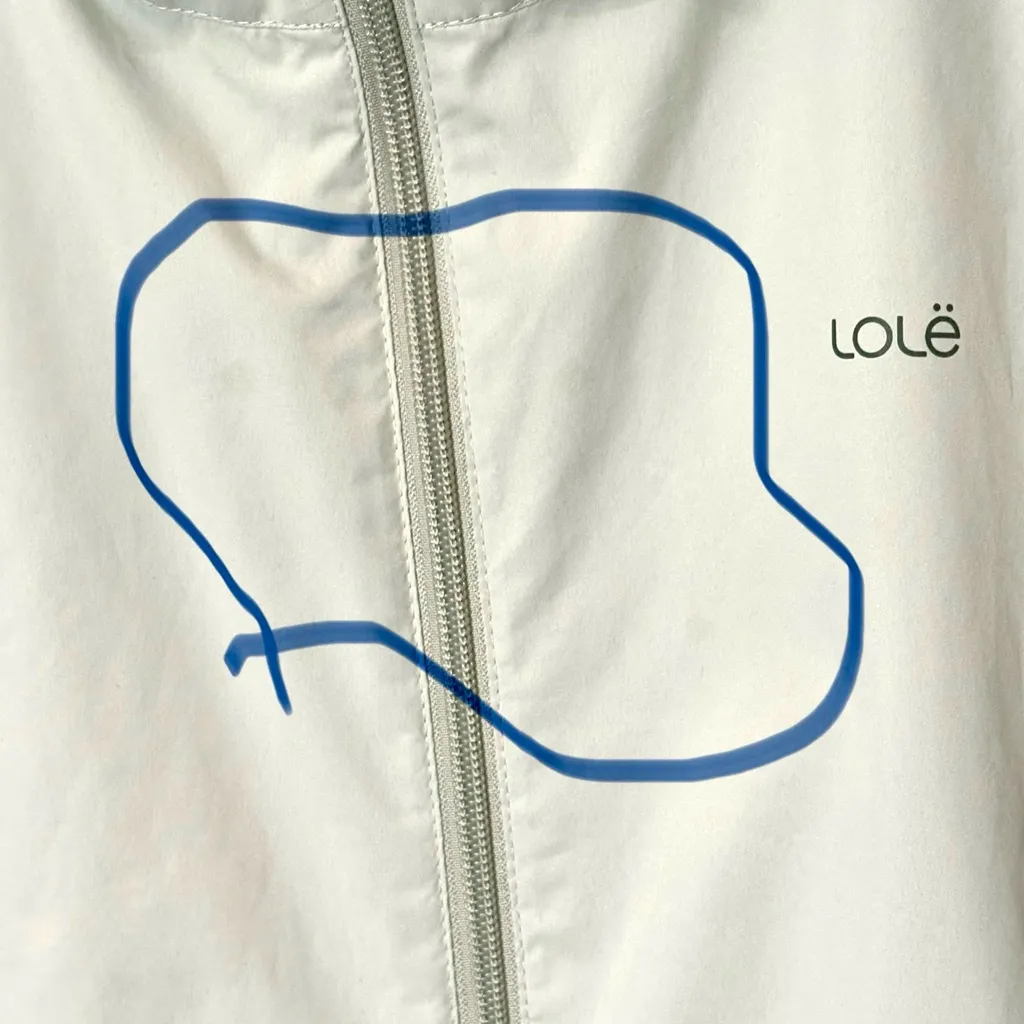 Lole Lainey Women's Light Gray rain jacket - Image 5