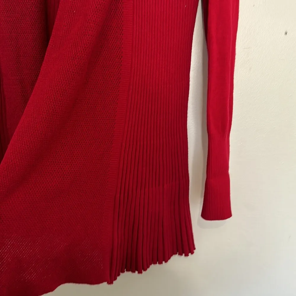 Renuar Women Red Cardigan size SP bright red color - Image 3