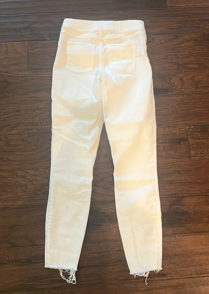Spanx White Denim Skinny Jeans XS EUC - Image 4