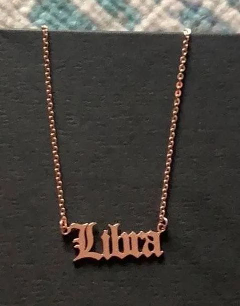 Libra Sign Necklace... Gold - Image 3