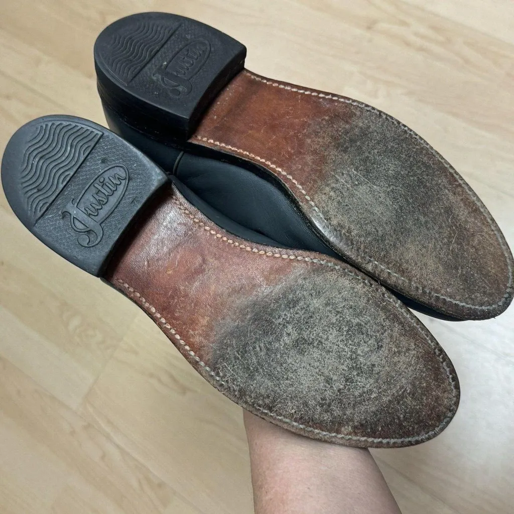 Vintage Justine Grey Western Boots - Image 8