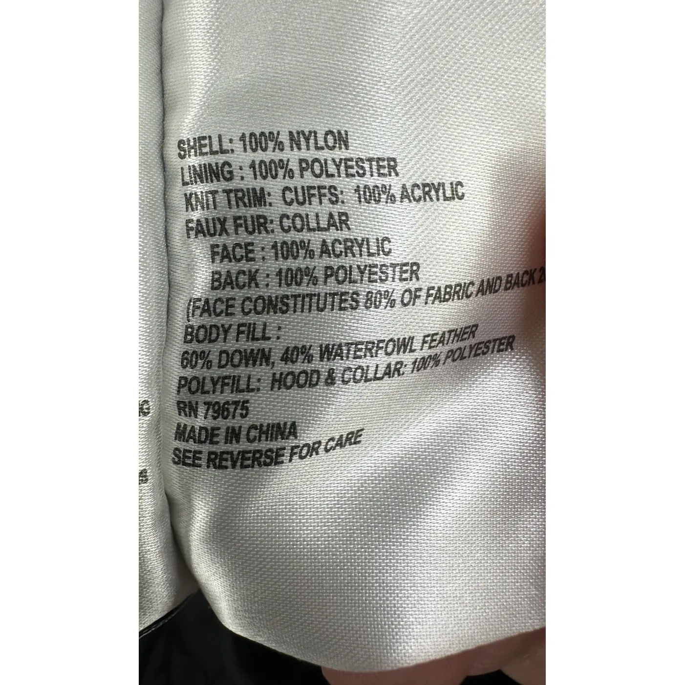 Michael Kors Women's Packable Down Fill Long Black Puffer Jacket Coat L  Warm - Image 4