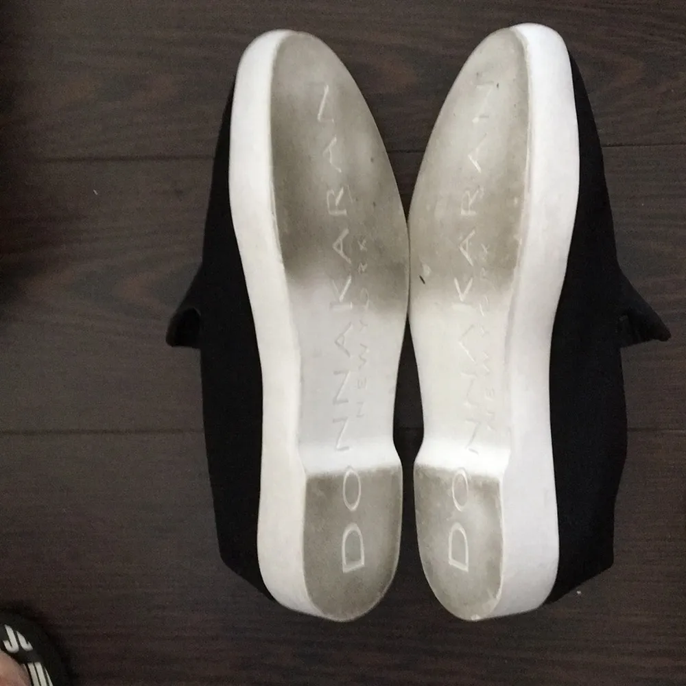 NEW DONNA KARAN PIA BLACK PLATFORM SNEAKERS - Image 3