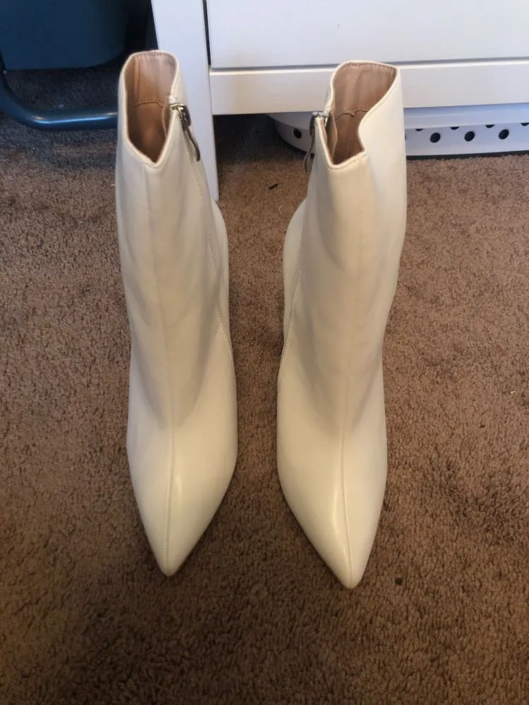 Boohoo White Booties - Image 2