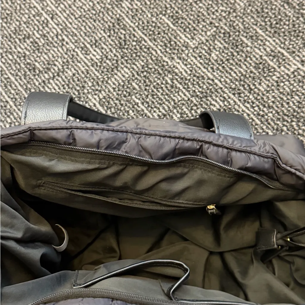 Madden Girl Black Quilted Puffer Tote Bag Purse Handbag Travel Casual - Image 3