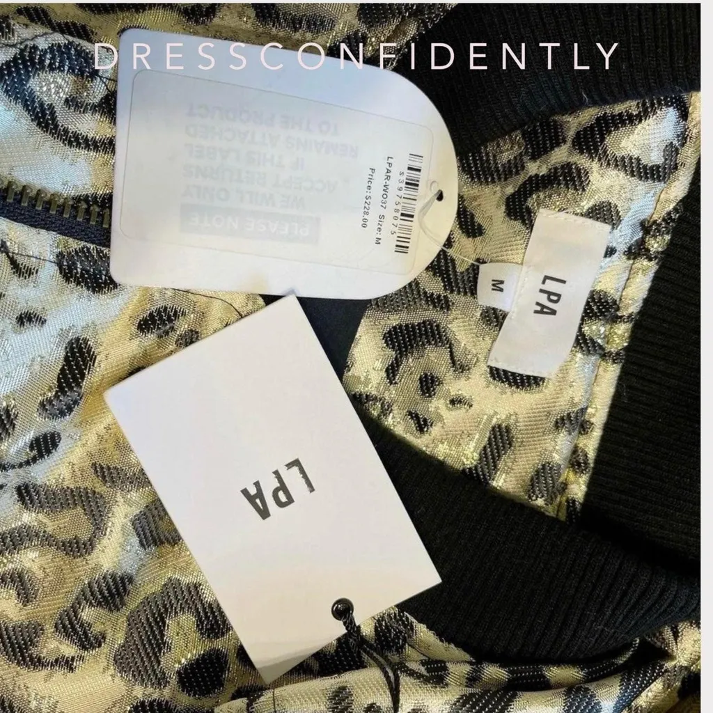 LPA THE LABEL Leopard Metallic 575 Jacket - Image 10
