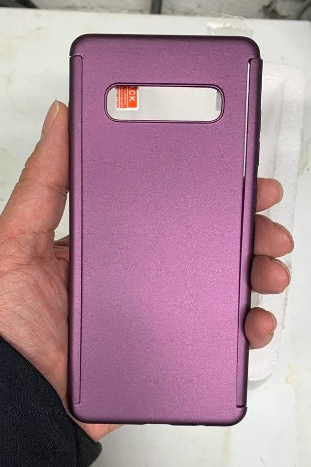 Galaxy S10 Plus 360 Full Coverage Shockproof Case Violet Multiple - Image 5