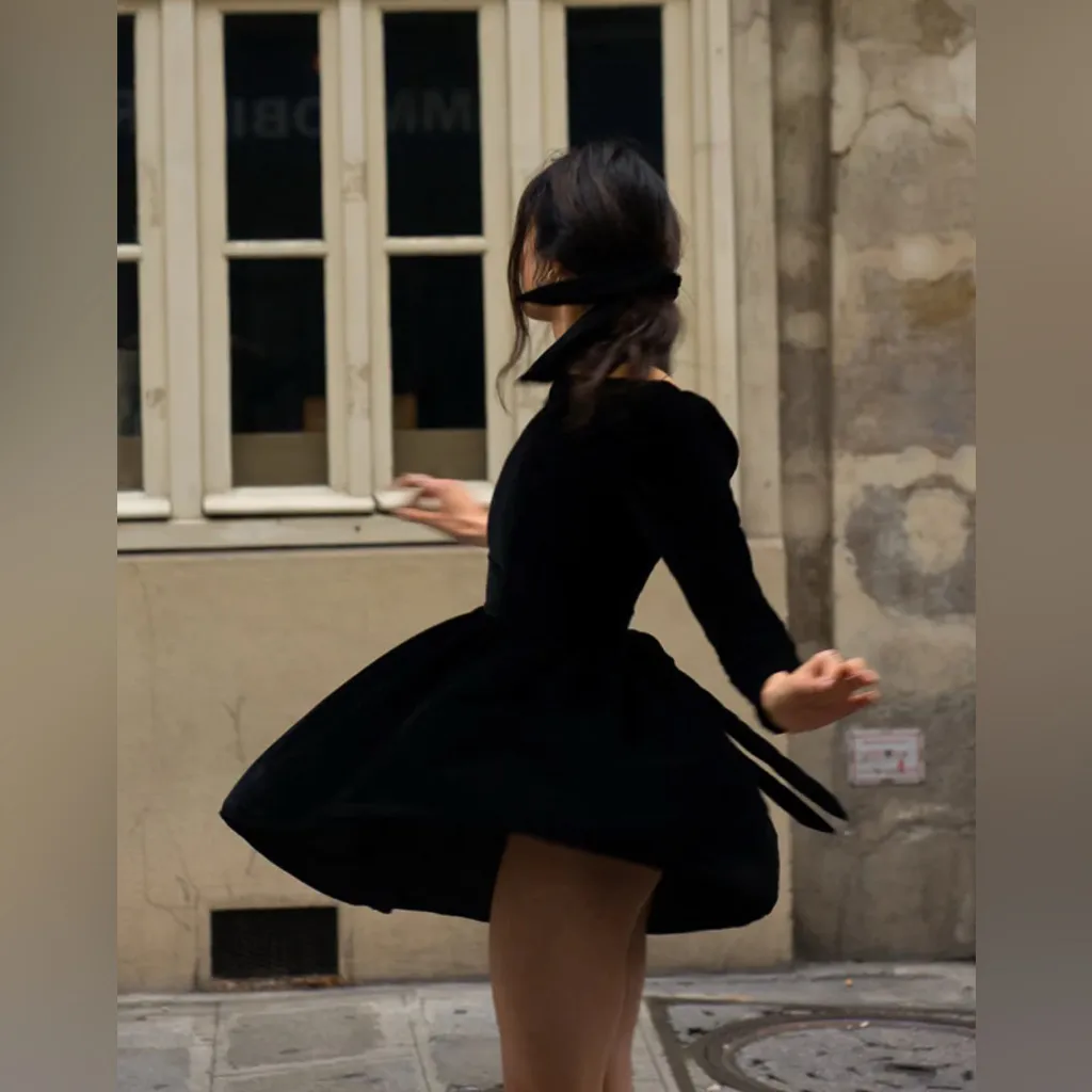 NEW Olana England Bellevedere Mini Dress UK8/US4 Black Size 4 - Image 8