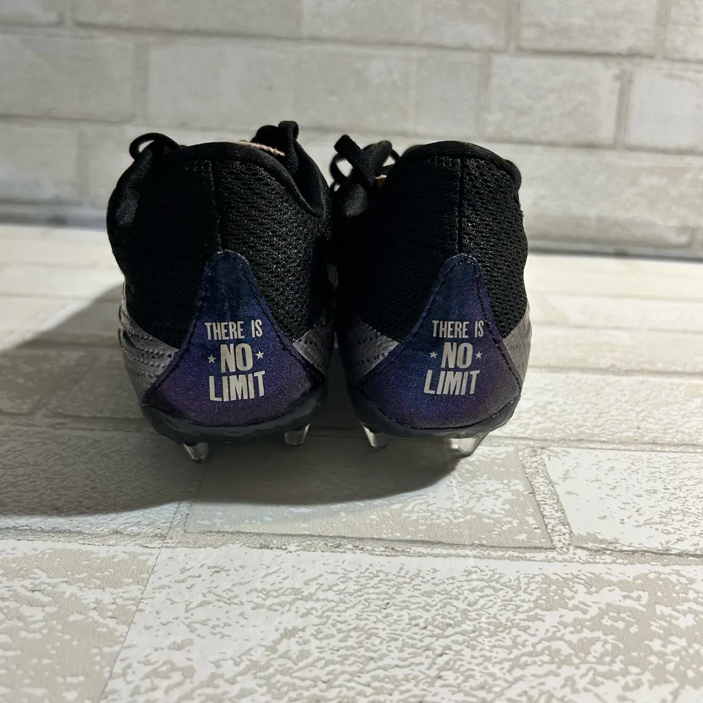 Under Armour Black and Metallic Soccer Cleats - Image 4