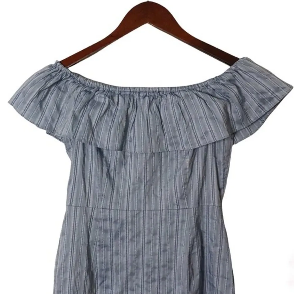 Intermix Ella Off the Shoulder Mini Dress Striped Dress Women’s Size Small - Image 6