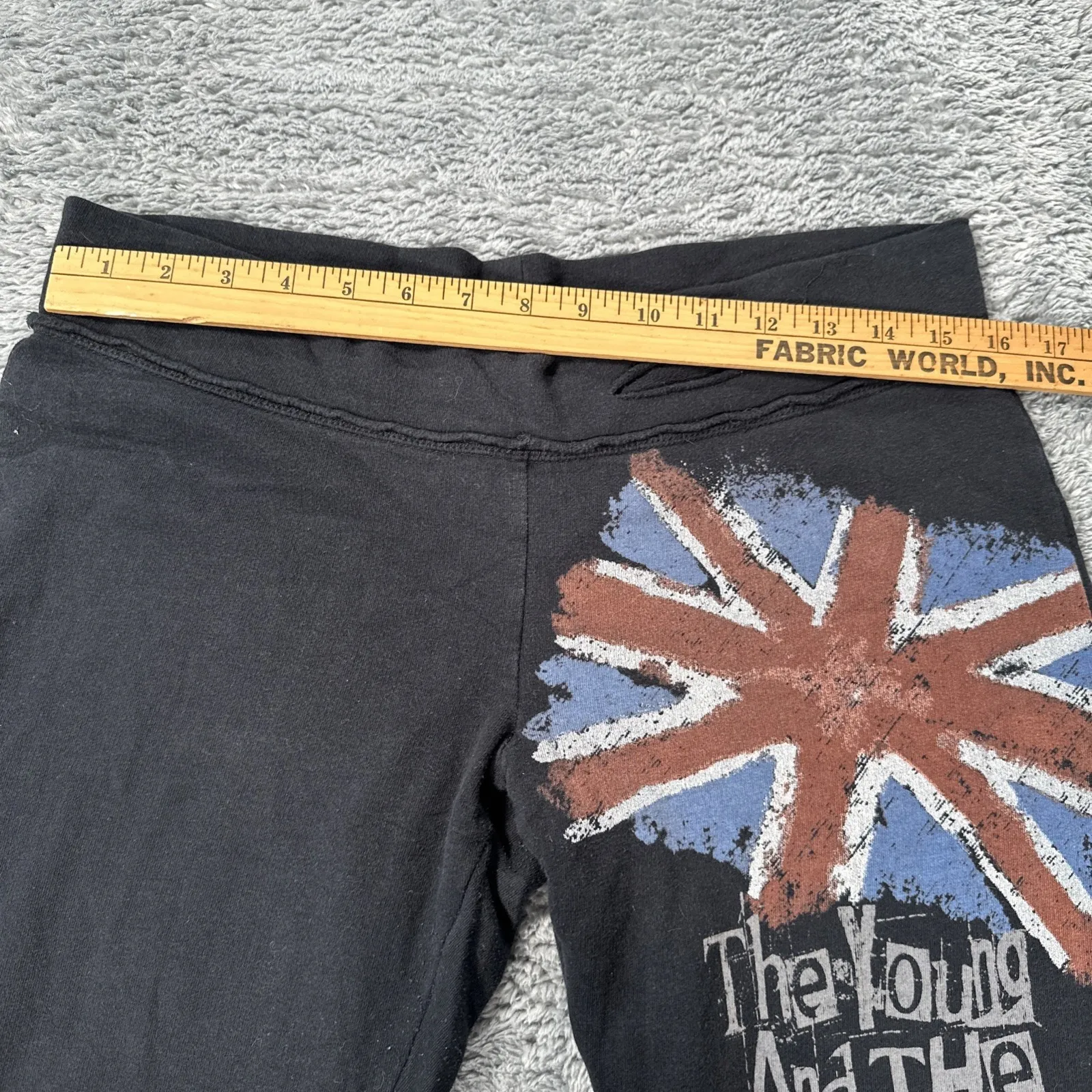 Abbey Dawn Young & Reckless Low Rise Avril Lavigne Punk Rock Grunge Leggings Y2K Black Size L - Image 8