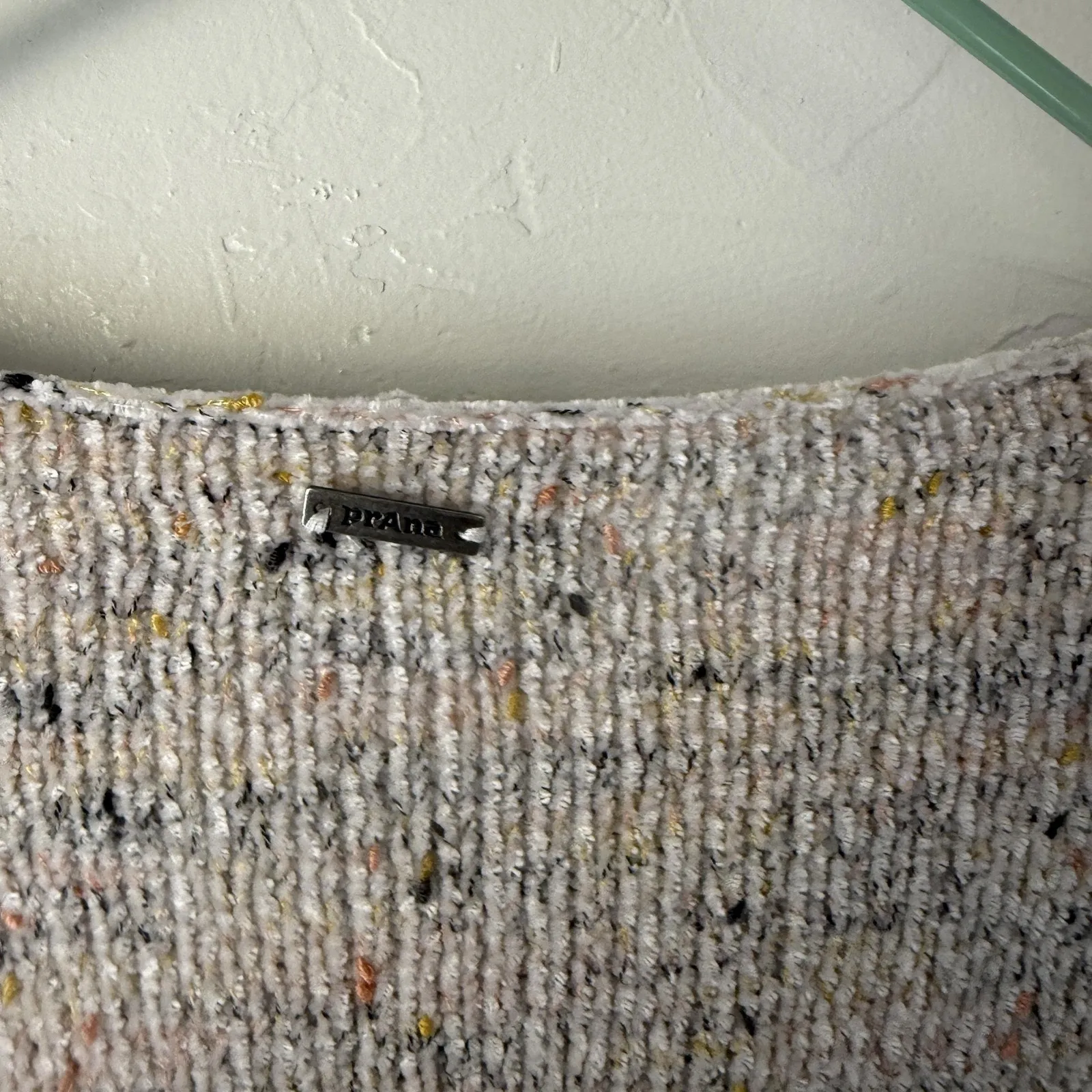 Prana Sweater Womens Small Multi Speckled Knit Pullover Crewneck Lightweight Cas - Image 9