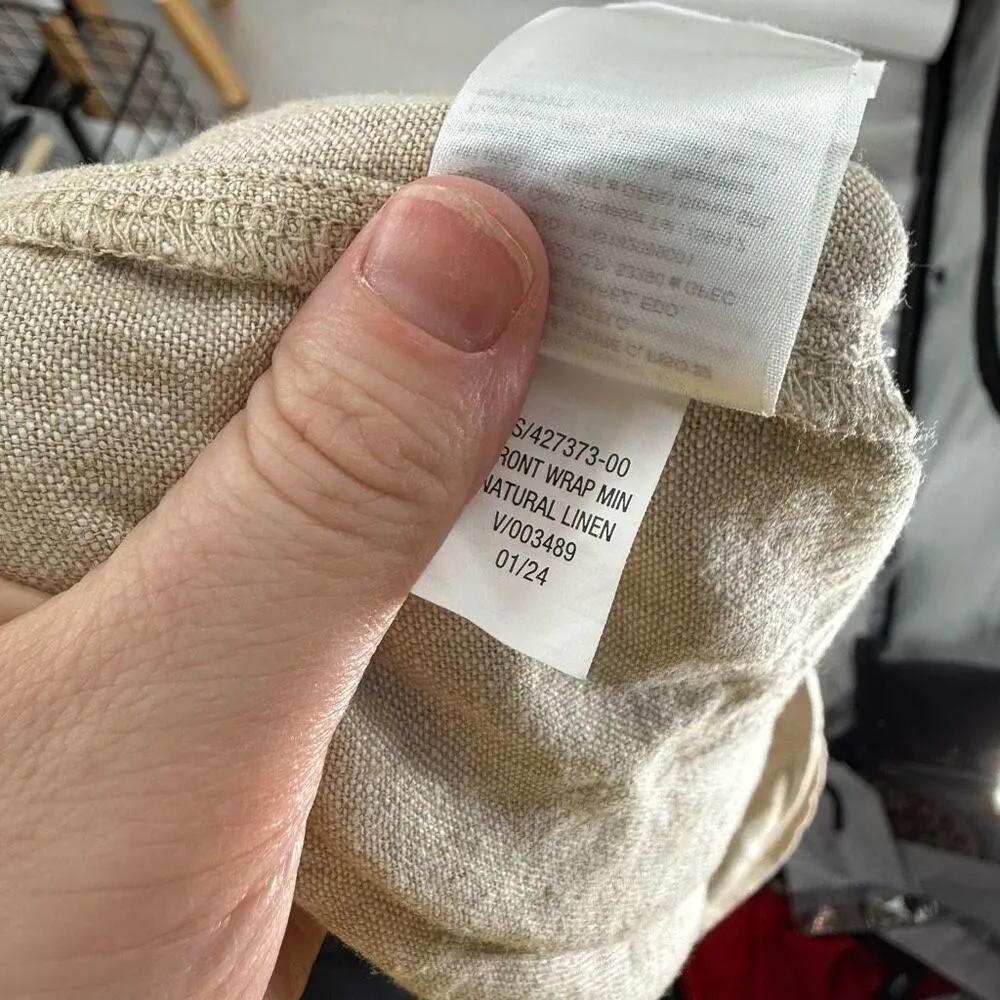 Old Navy Women’s XXL Tan Wrap Skort Skirt Linen Summer New - Image 7