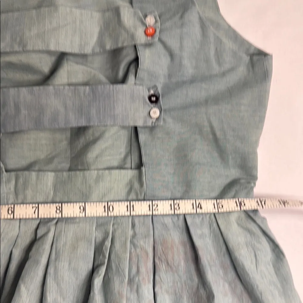 LIZ ALIG Chic Asymmetrical Light Blue Dress Size L - Image 9
