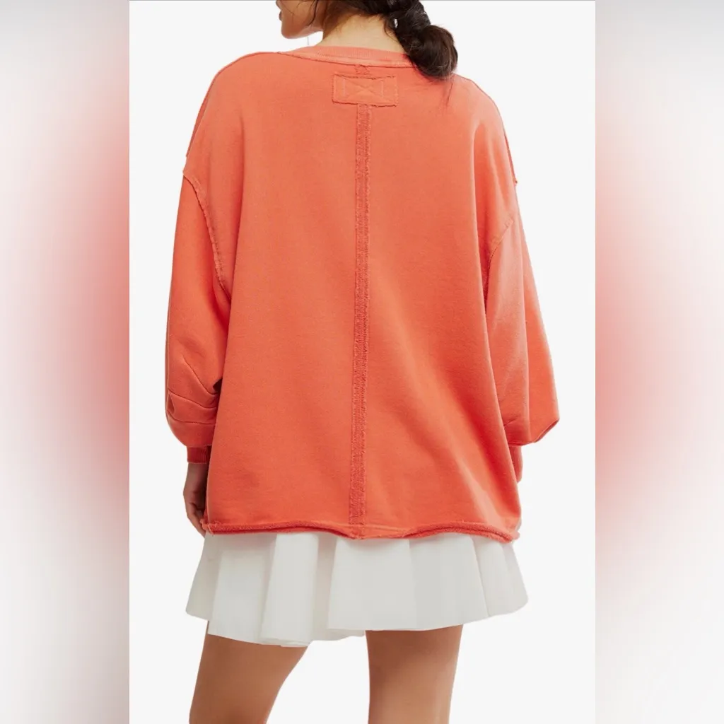 Free people we the free Venice oversided cotton blend graphic Napa sweatshirt XS - Image 2