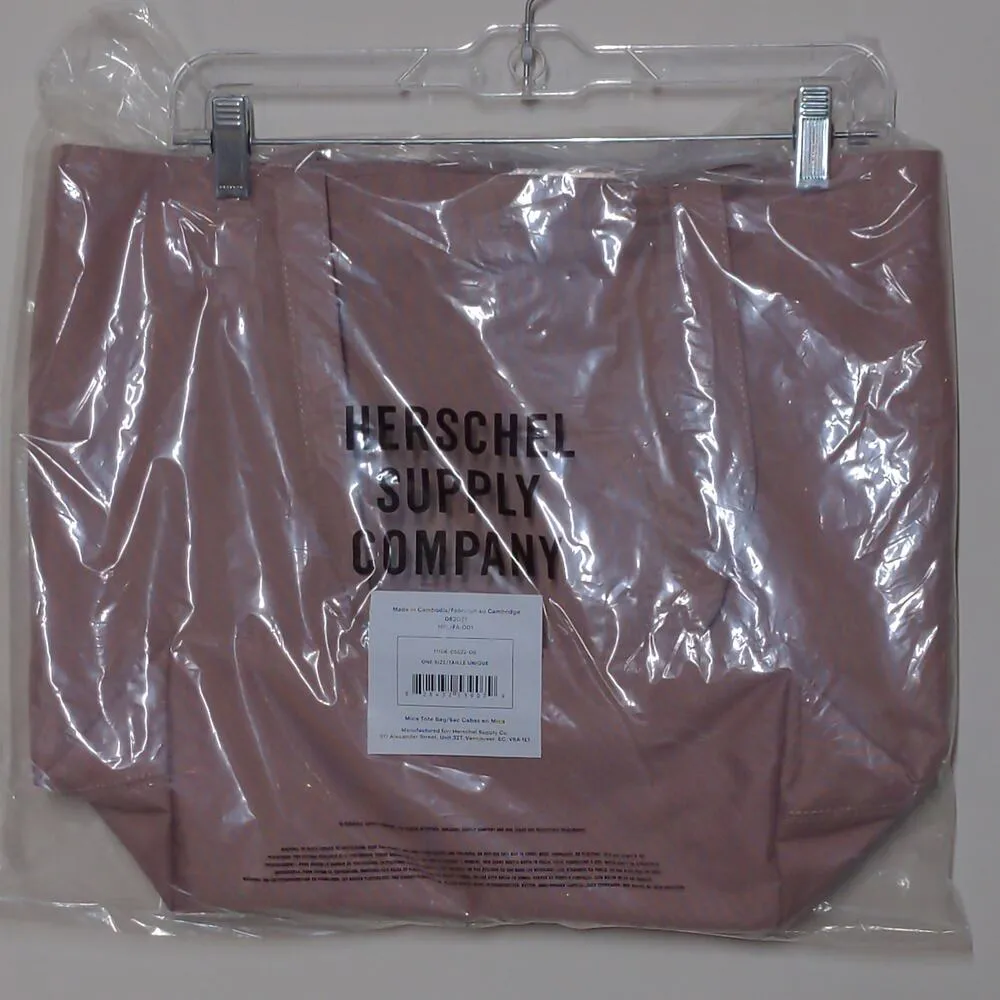 Herschel Supply Company Mica Tote Bag Ash Rose (Pink) Pocket New - Image 5