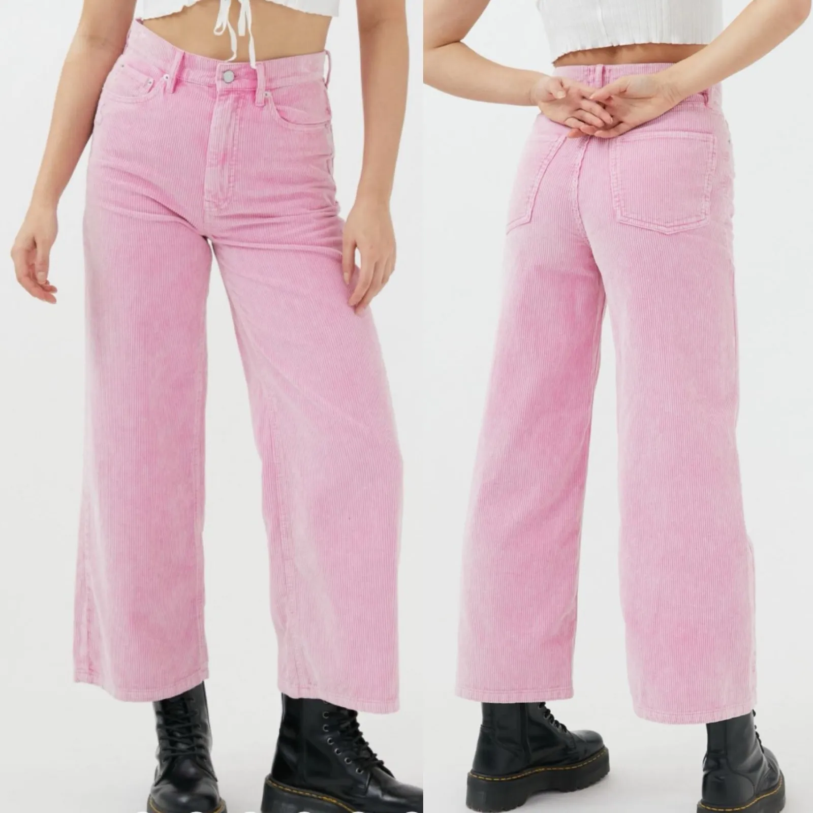 Urban Outfitters Corduroy High‎ Wide Crop Pants - Image 2