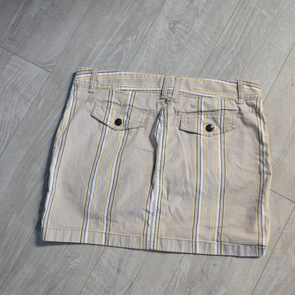 LOFT Women’s Petite Size 10 Striped Mini Skirt – Vintage Y2K Preppy Coastal Vibe - Image 3