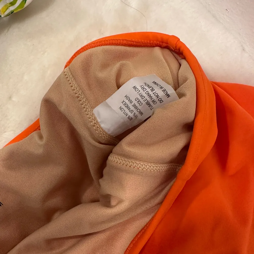 Kortni Jeane swimsuit! Tropical latter back swim top & Orange swim Skort! - Image 5