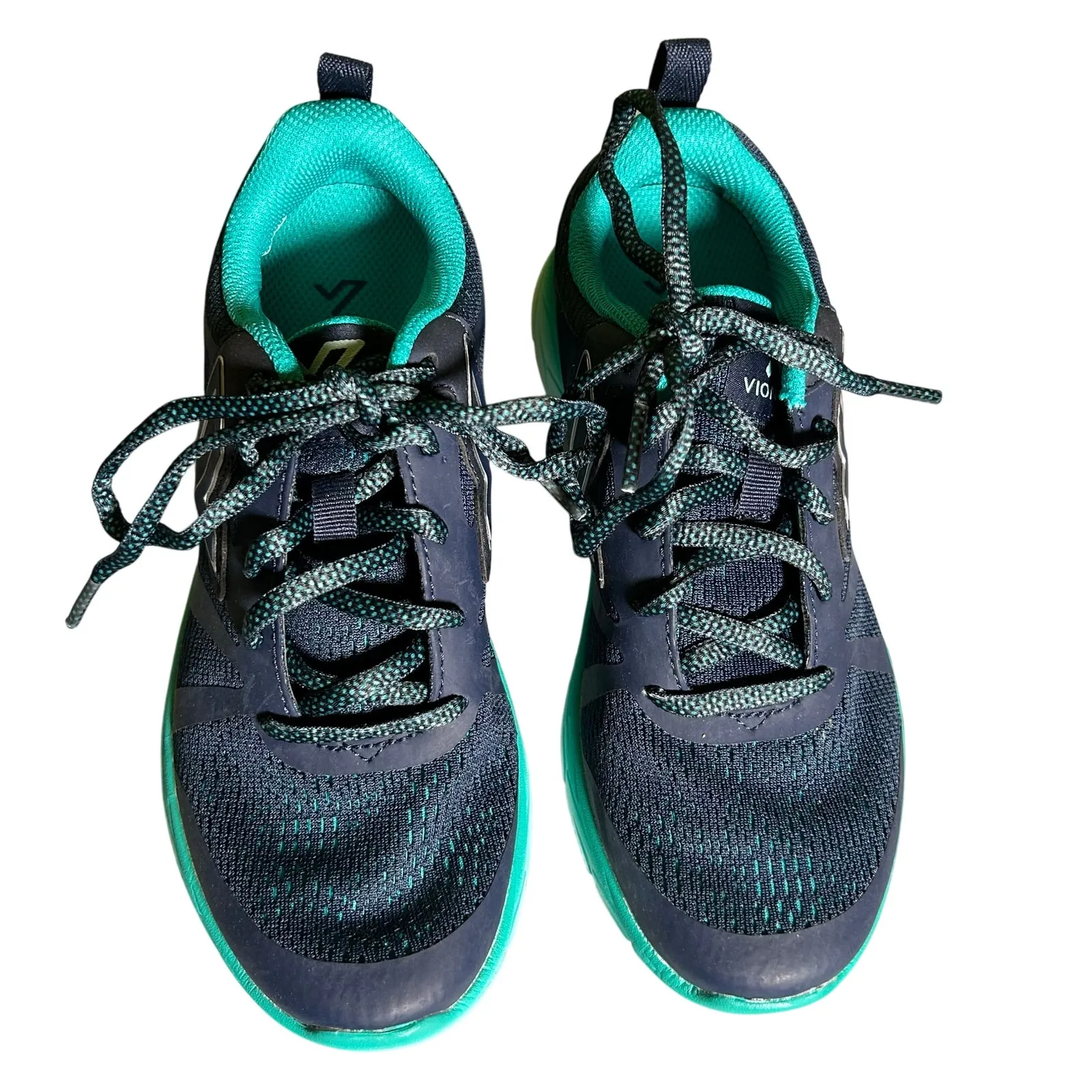Vionic Women's Brisk Miles Blue Teal Two-Toned Lace Up Sneakers Shoes 5 New - Image 2