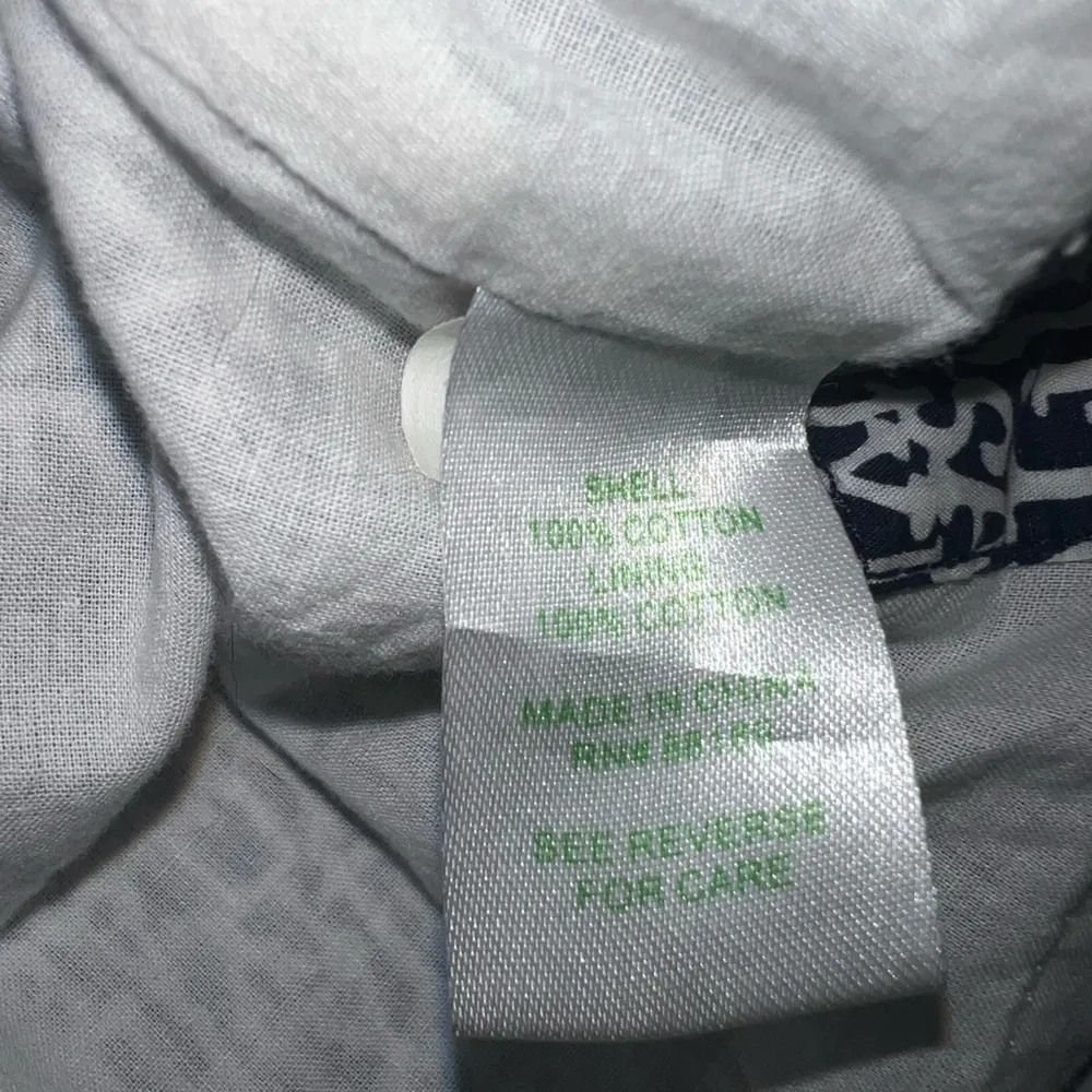 LILLY PULITZER Brinkley Shirt Dress Bright Navy/It’s A Lilly Size 10 - Image 5