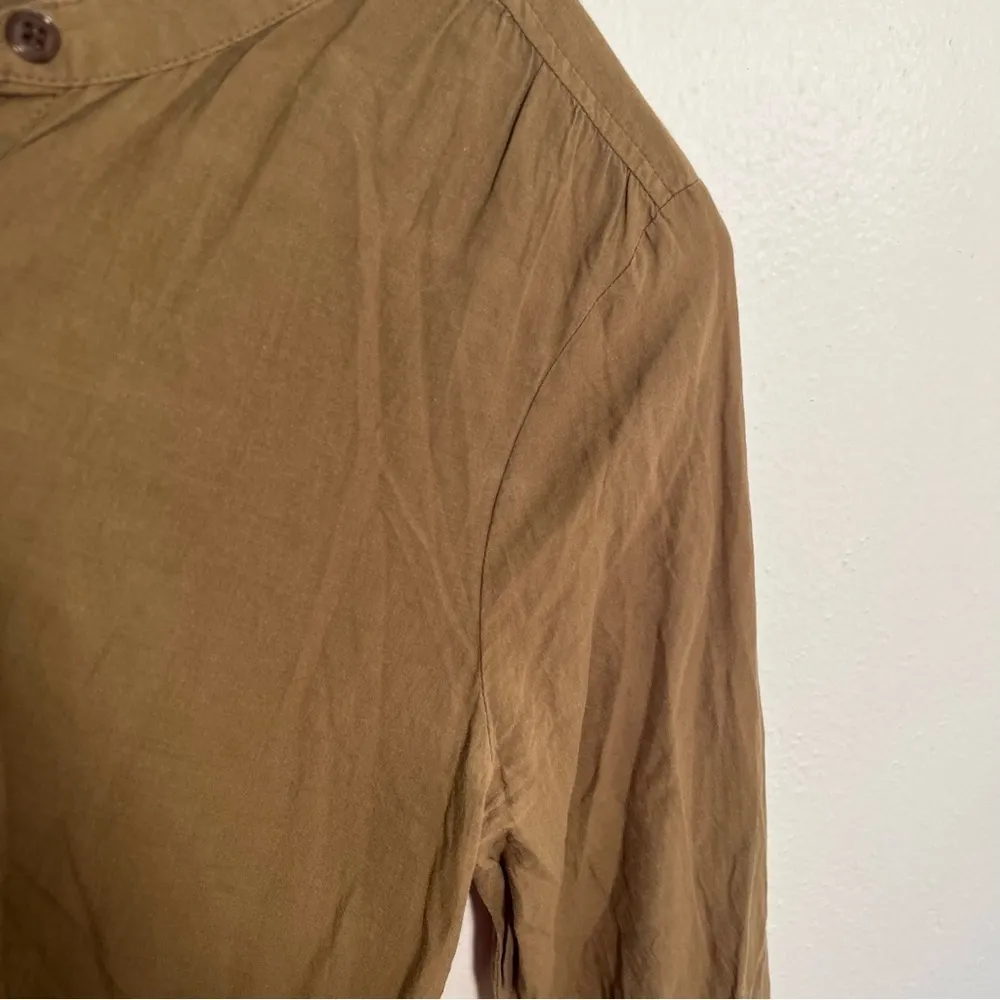 J. Crew Delaney Eyelet-Trim Shirt Spiced Olive Green - Image 11