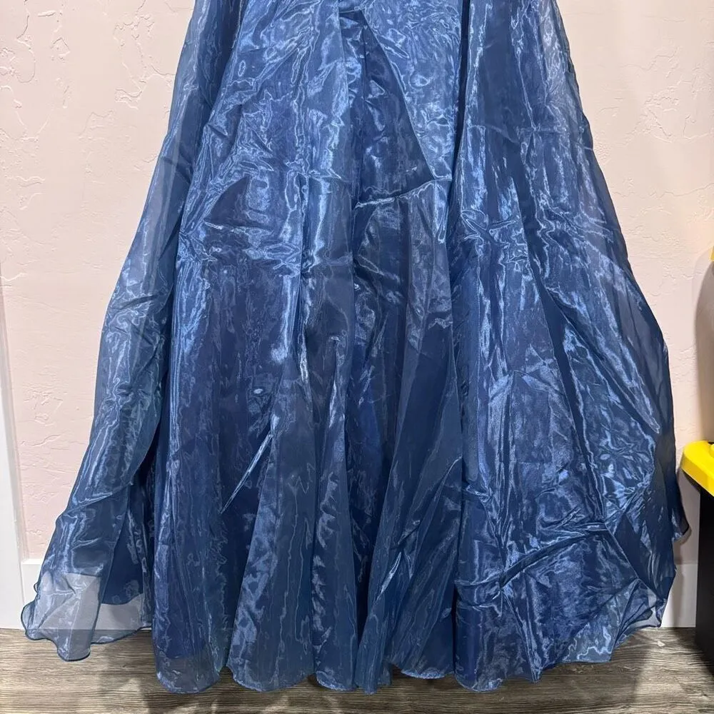 May Queen Couture USA 2X Formal Dress Blue Size XXL - Image 3