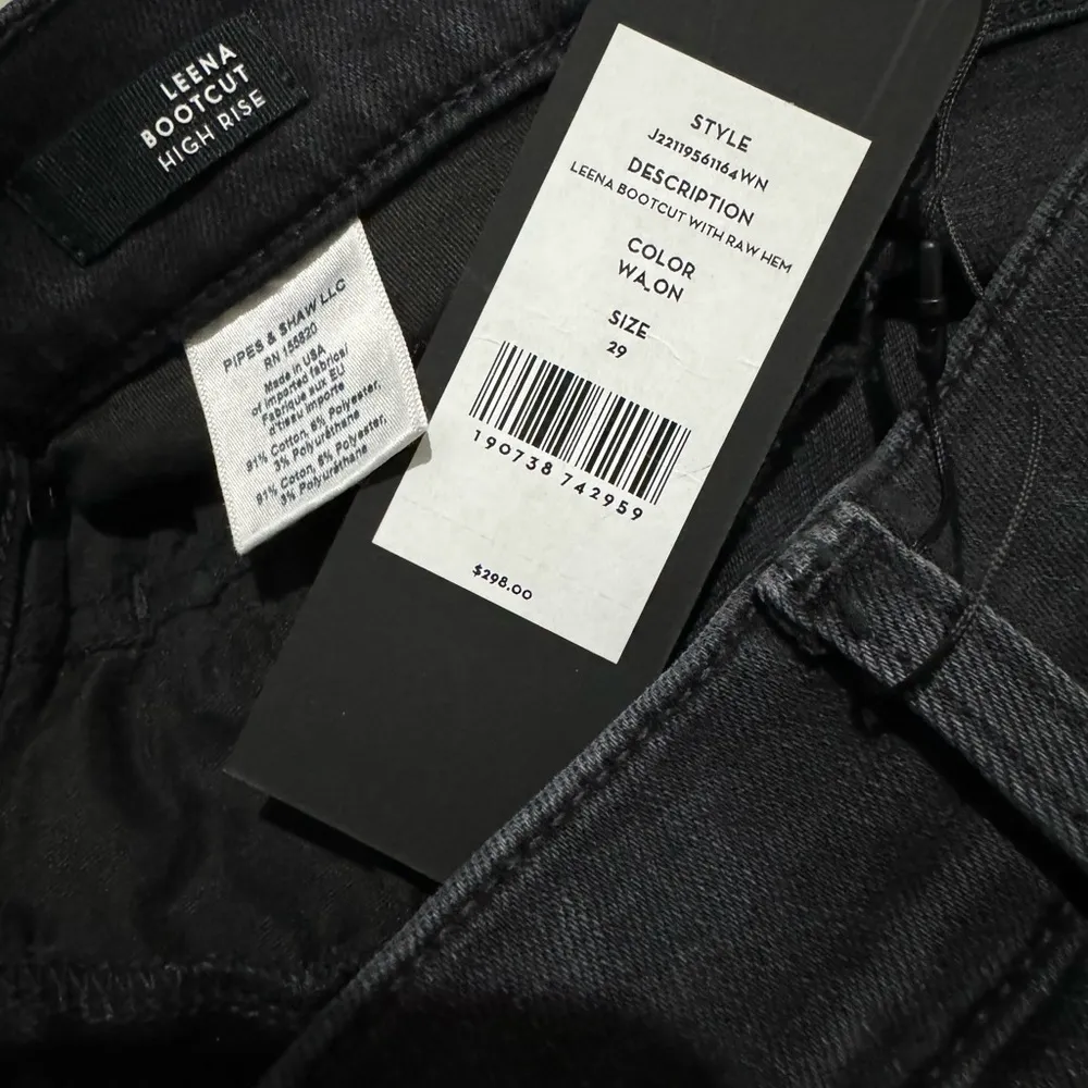 Veronica Beard Leena Bootcut with Raw Hem in Washed Onyx size 29 - Image 5