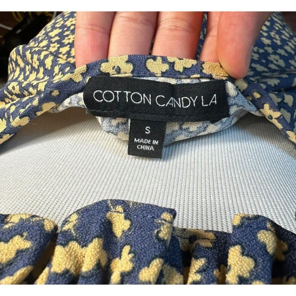 Cotton candy floral puff dress small. - Image 7