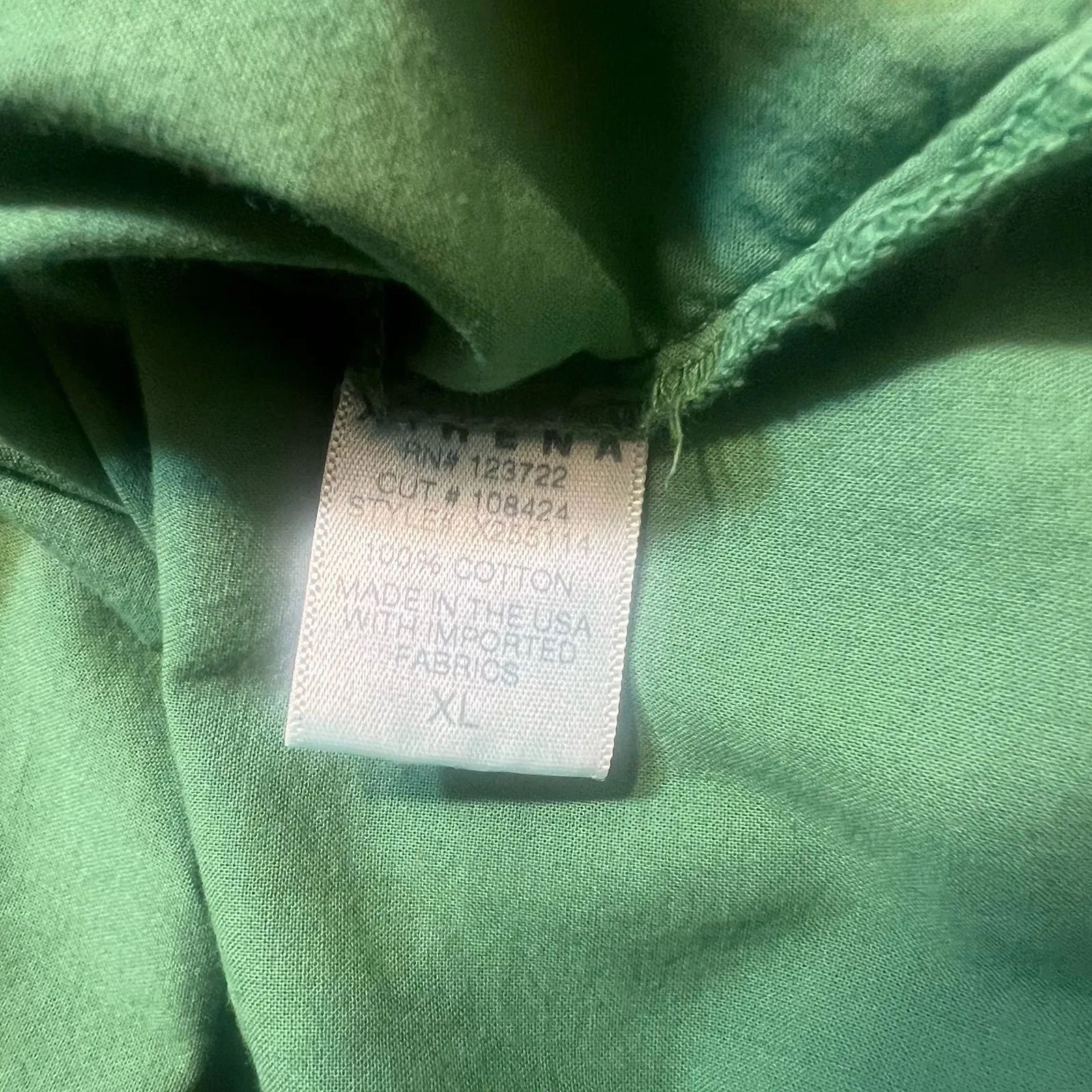 Xirena Channing Short Sleeve Button Shirt In Palm Green Size XL Cotton Ruffled - Image 14