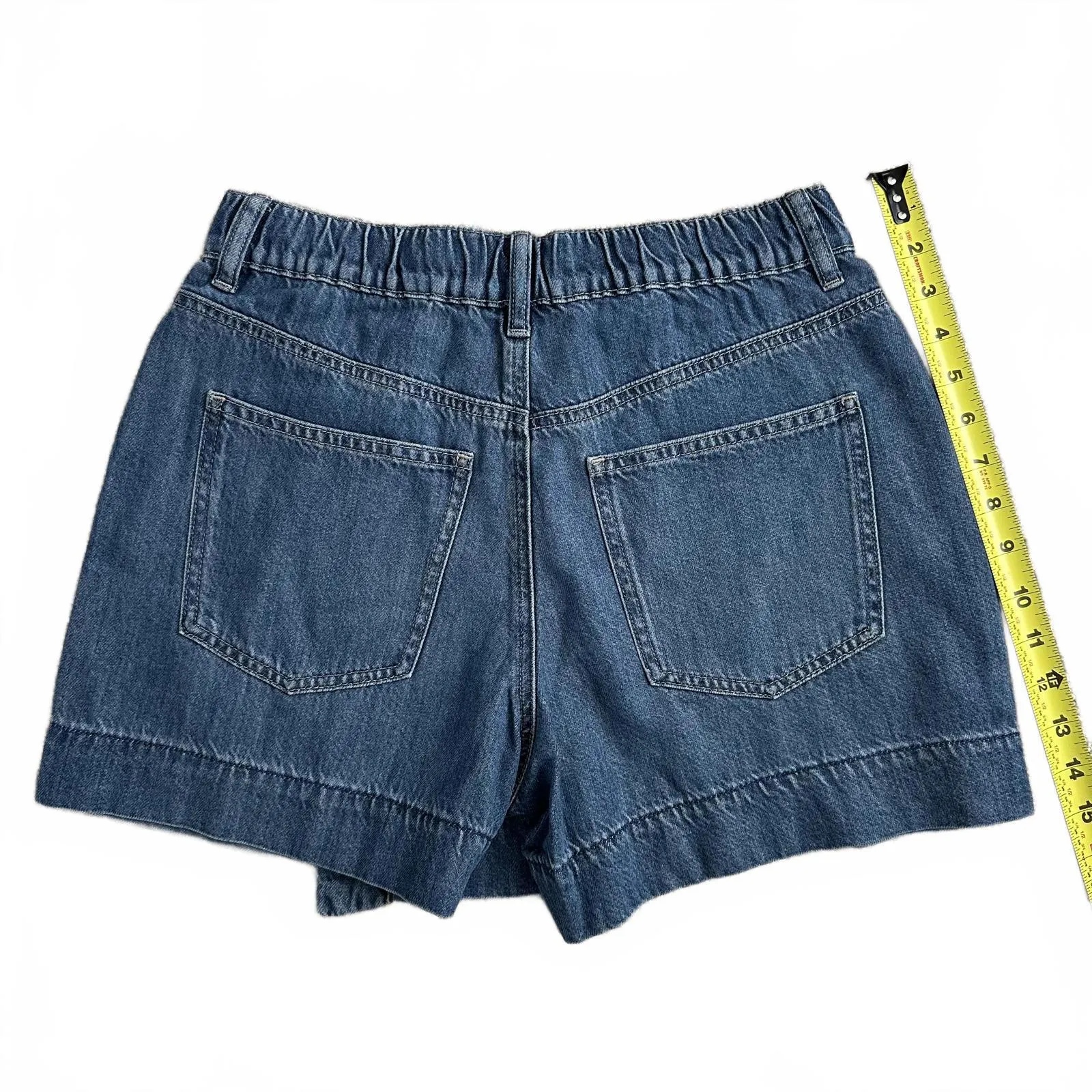 Uniqlo Drapey Denim Skort Indigo Blue NWT Medium - Image 3