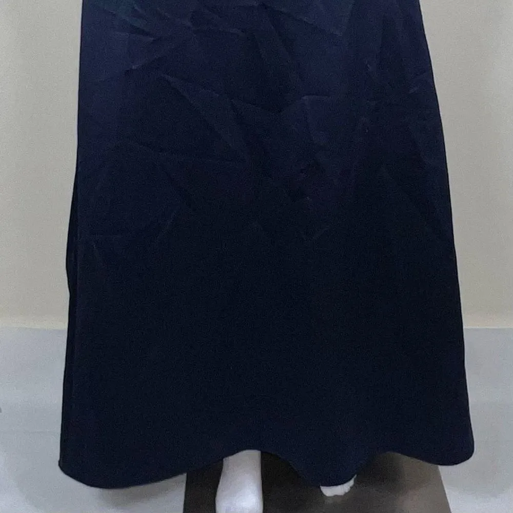 Cachet Vintage Low Back Navy Gown SIZE 4P Blue - Image 4