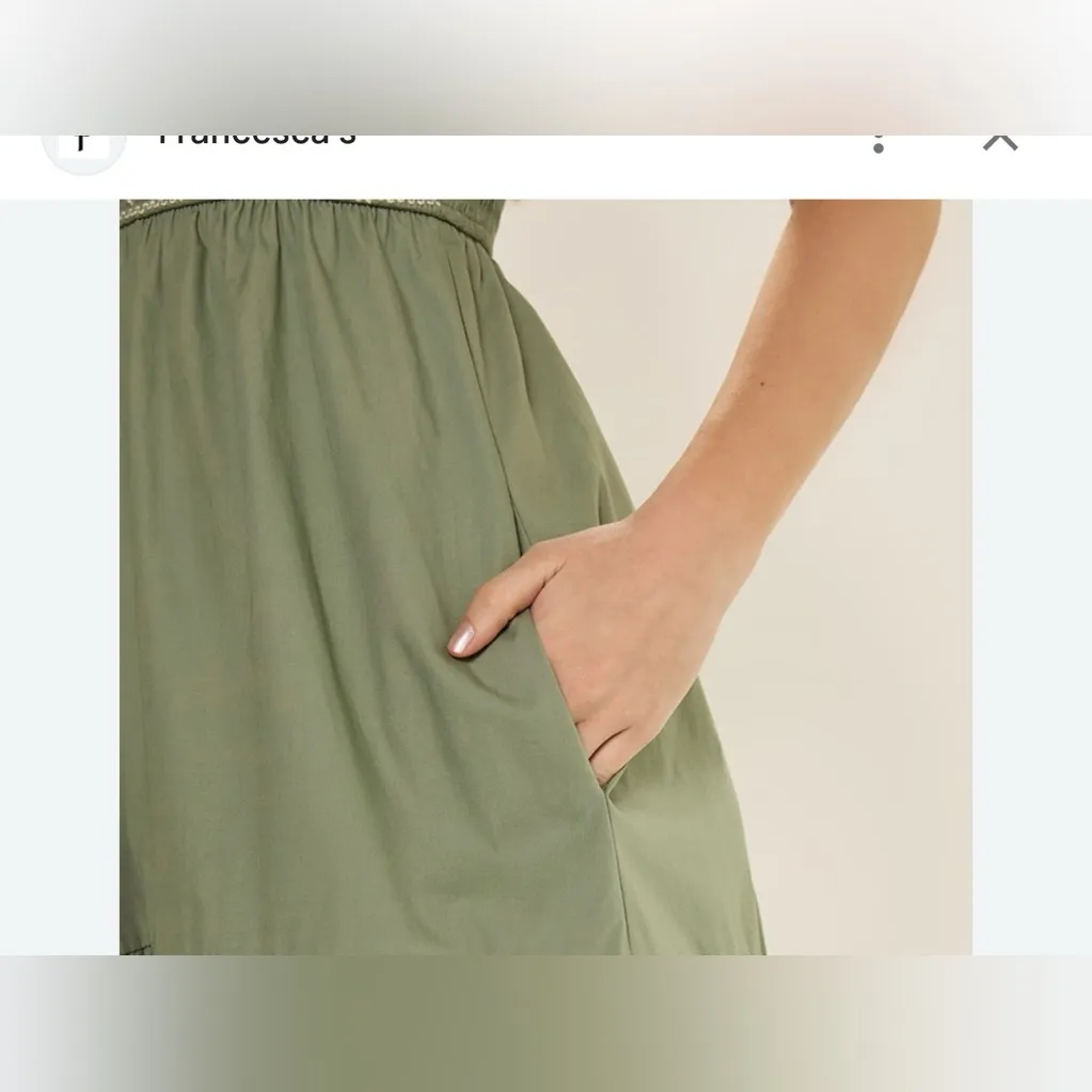 New with tags CeCe Women's Tie-Waist A-Line Midi Skirt Elegant Green Midi - Image 4