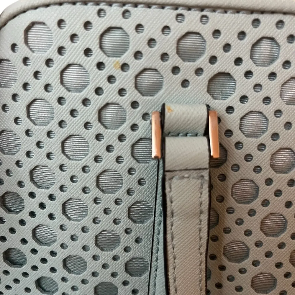 Kate Spade Grace Blue Satchel Newbury Lane Small Rachelle Crossbody with Cutouts - Image 9