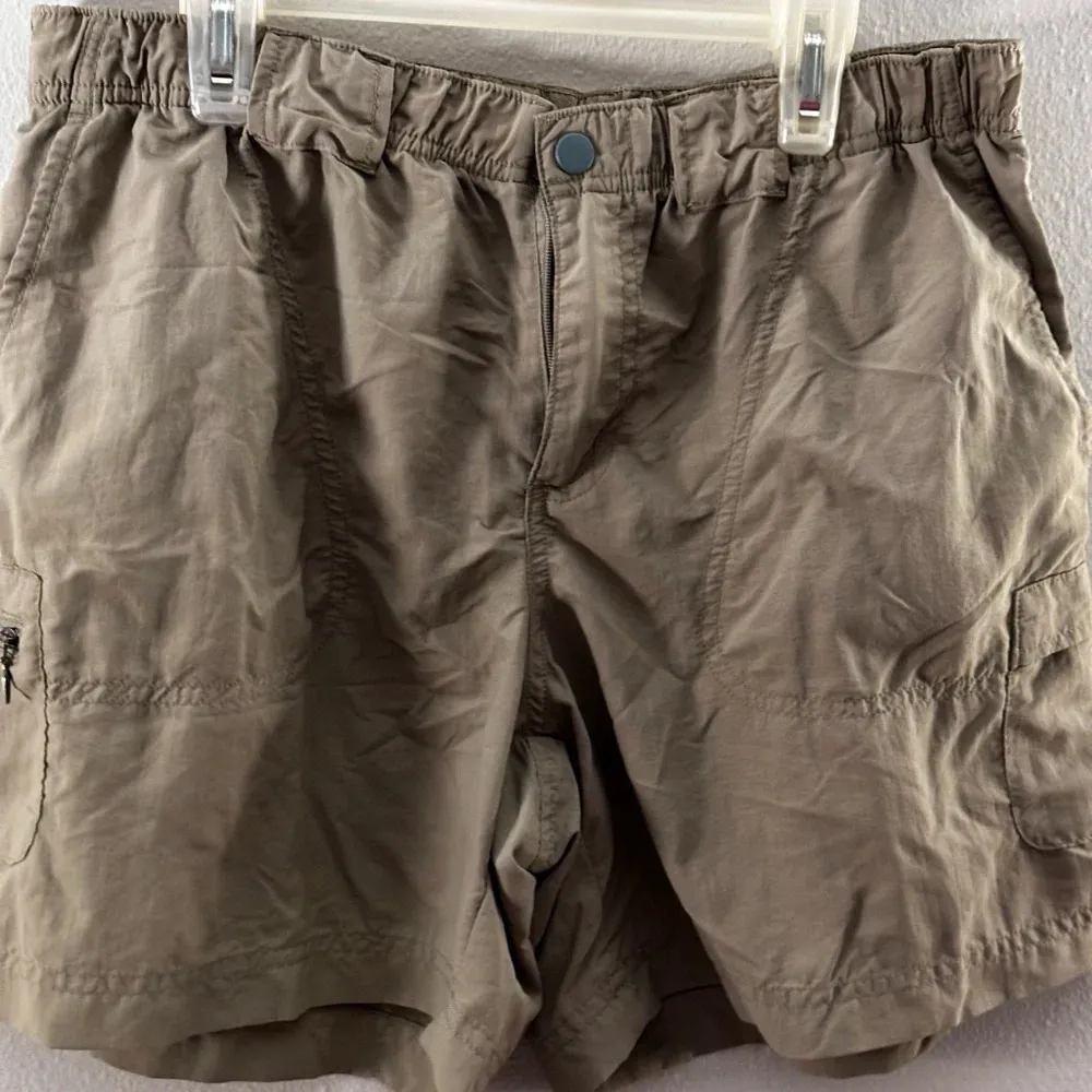 Columbia Women Khaki Tan Hiking Cargo Shorts Nylon size S - Image 2