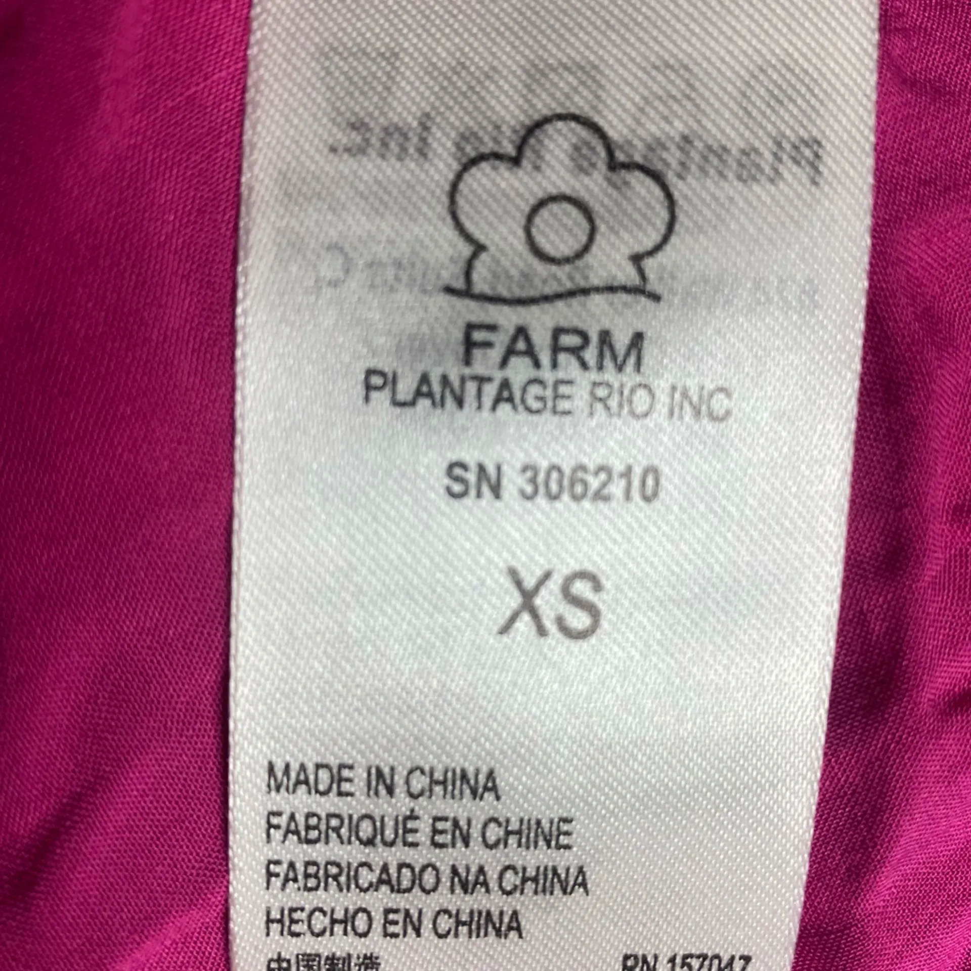 FARM RIO Pink Leaves 
Vibrant Pink and Green Maxi Dress
XS - Image 10