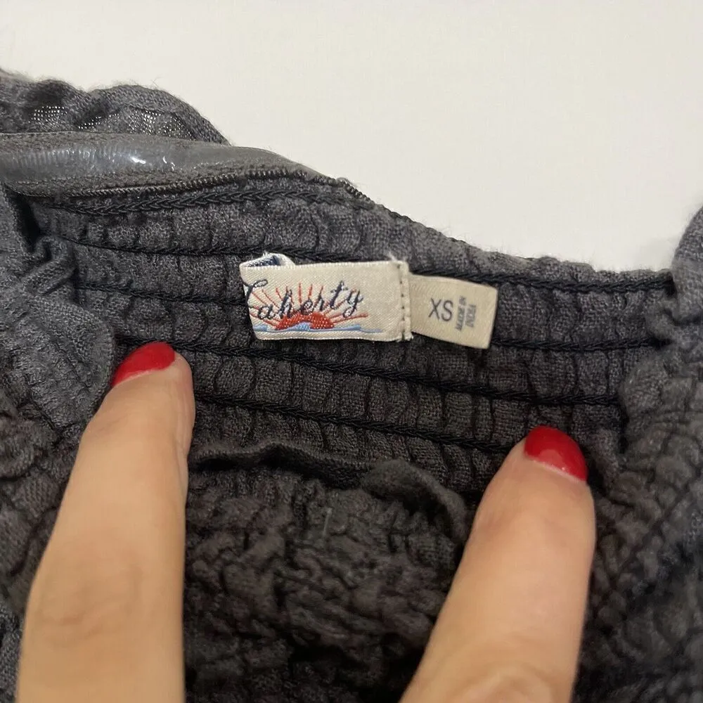 Faherty  Gauzy gray long jumpsuit size XS - Image 5