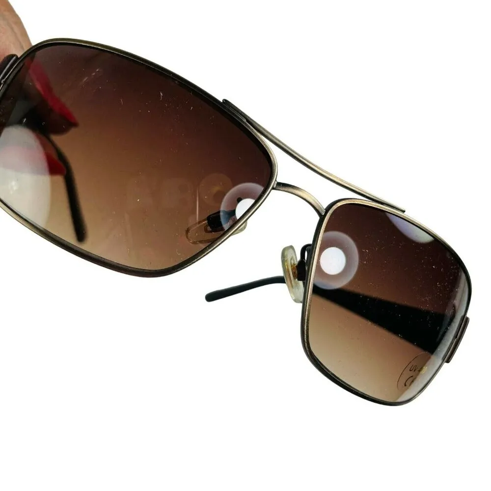 Ochiali Sunglasses With Case Eyeglass Cleaner Cloth Dark Brown Lens u - Image 4